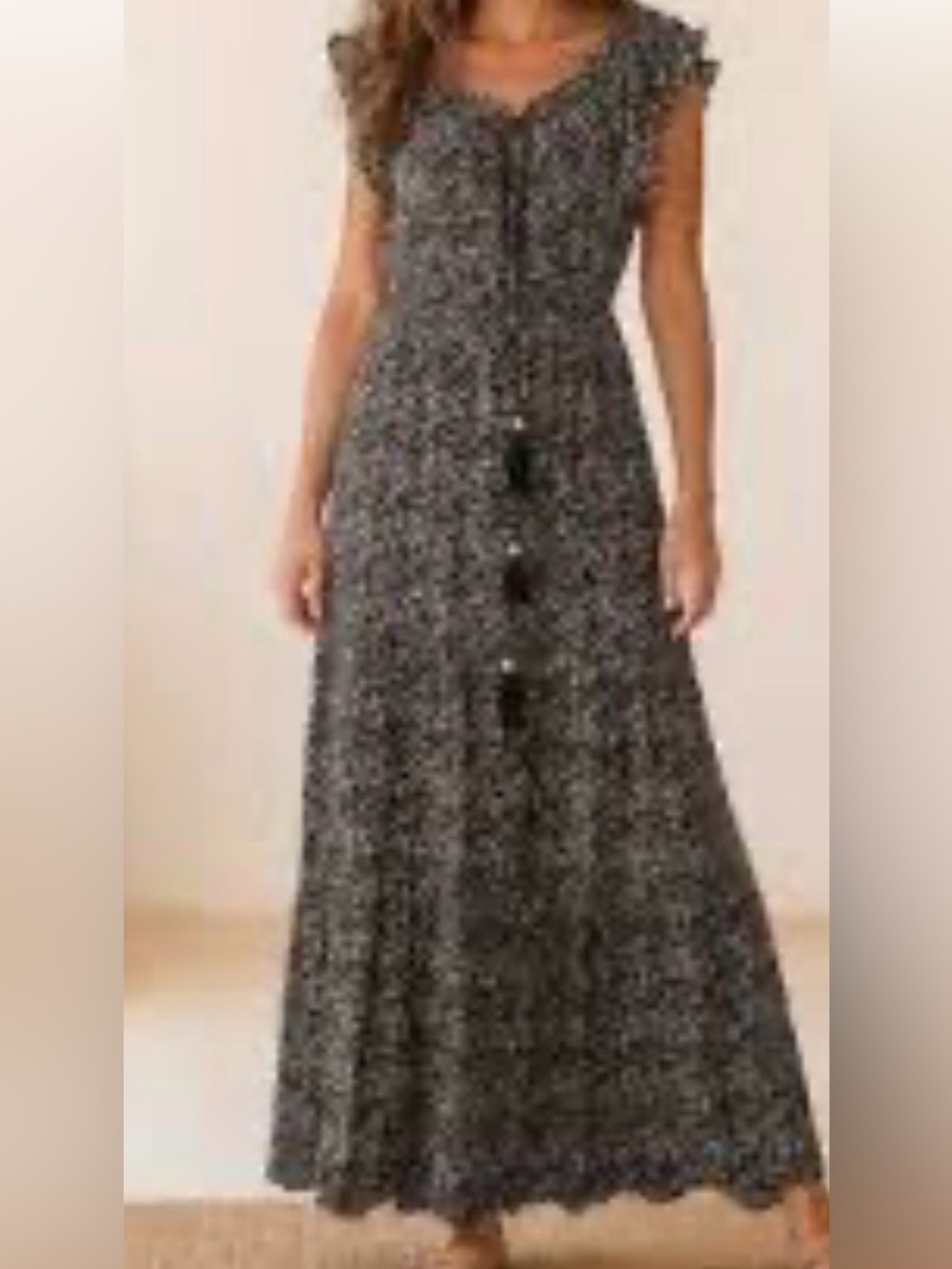 NATURAL LIFE Havana Nights Maxi Dress Sz M